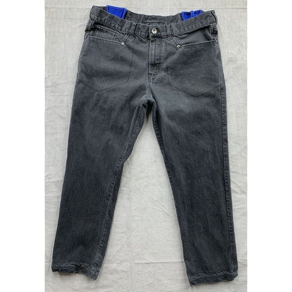 Sean John Denim Jeans Men's Size 38 Black Holiday 2009 Side Zip 100% Cotton Rare - Picture 2 of 16